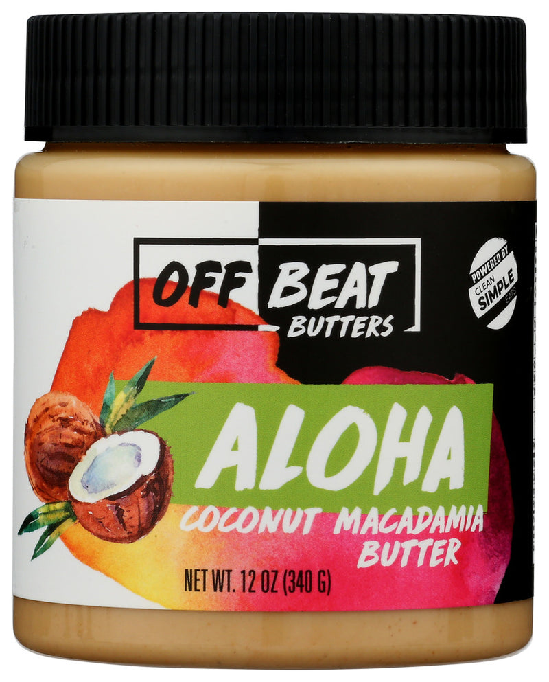 Off Beat Butters: Aloha Nut Butter, 12 Oz