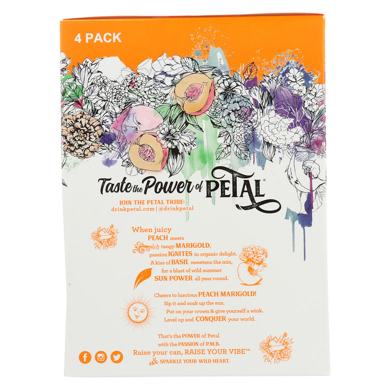 Petal: Sparkling Peach Marigold Basil 4 Pk, 48 Fo