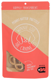 Winni Lou- The Canine Co: Pretzels Peanut Butter, 4 Oz