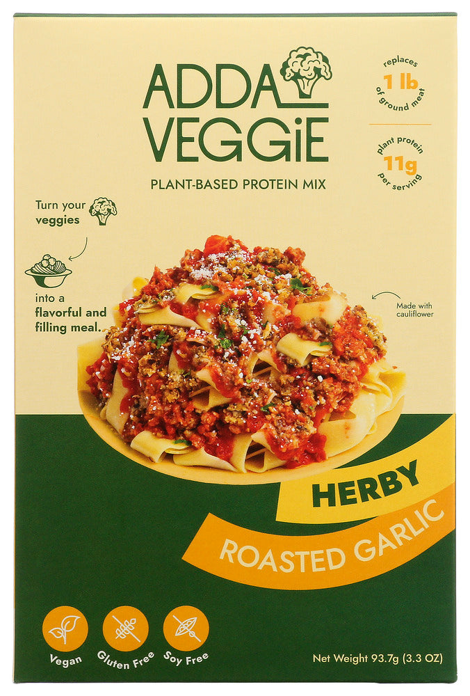 Adda Veggie: Garlic Roasted Herby, 3.3 Oz