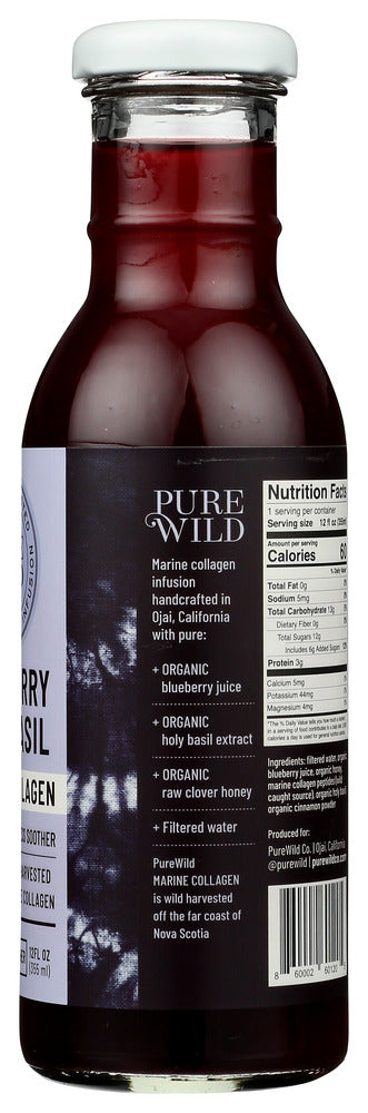 Purewild Co: Blueberry Holy Basil, 12 Fo