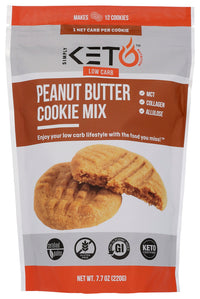 Simply Keto Nutrition: Peanut Butter Cookie Keto Mix, 7.7 Oz