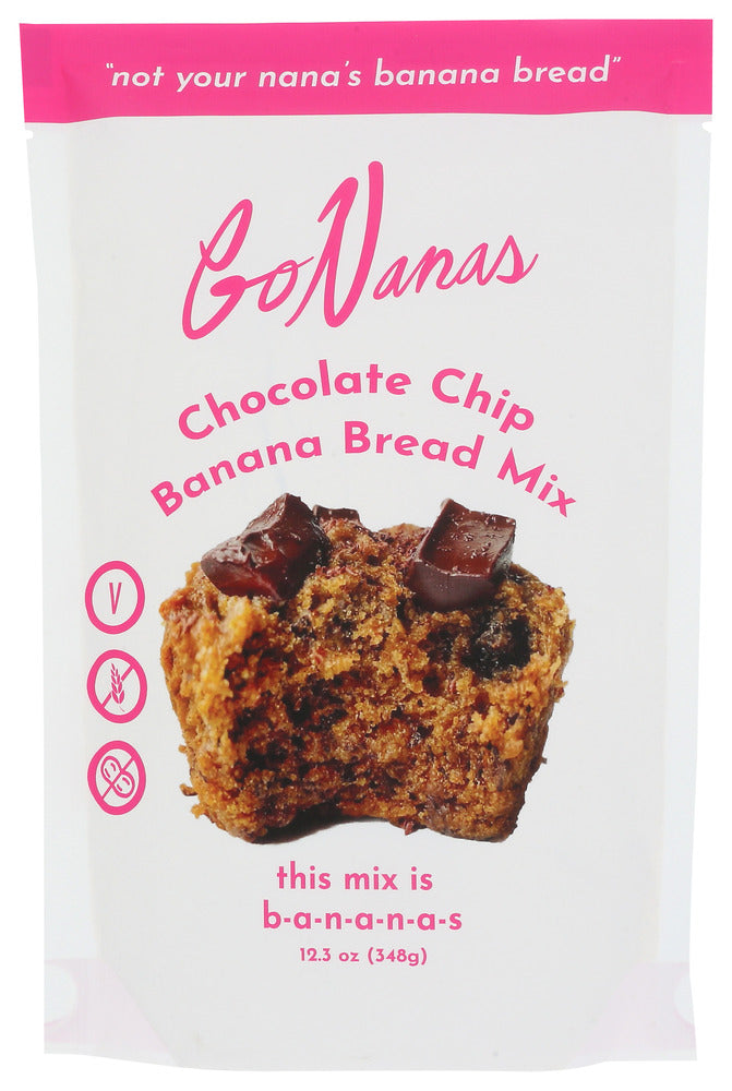 Gonanas: Chocolate Chip Banana Bread Mix, 12.3 Oz