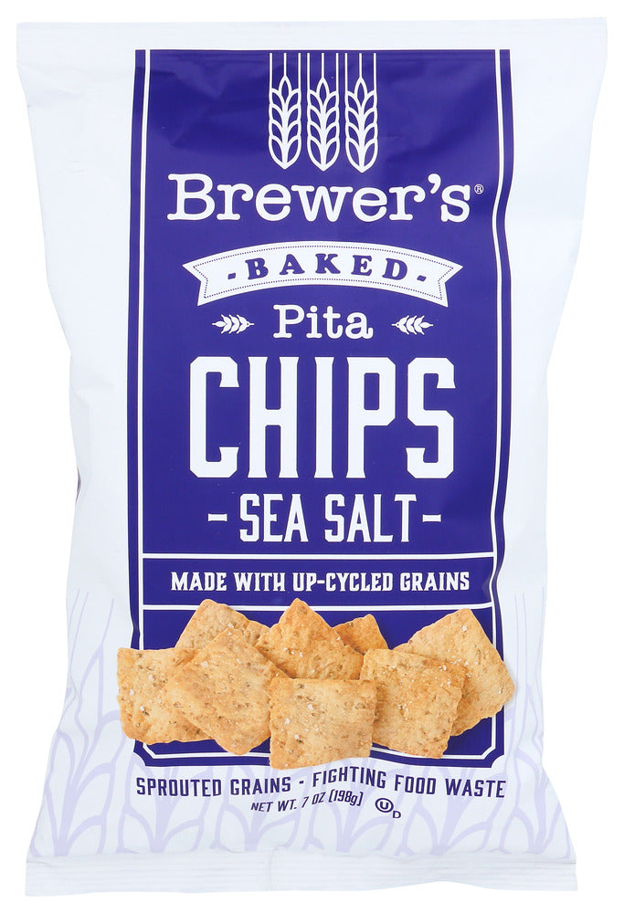 Brewers Crackers: Sea Salt Pita Chips, 7 Oz