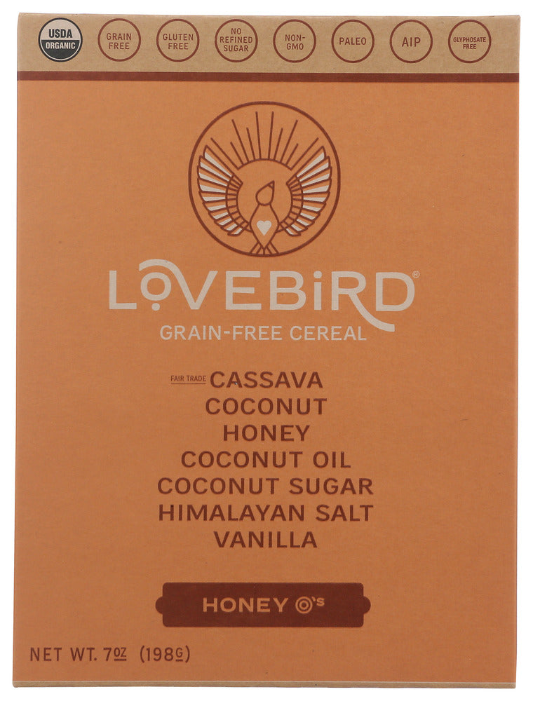 Lovebird: Cereal Grain Free Honey, 7 Oz