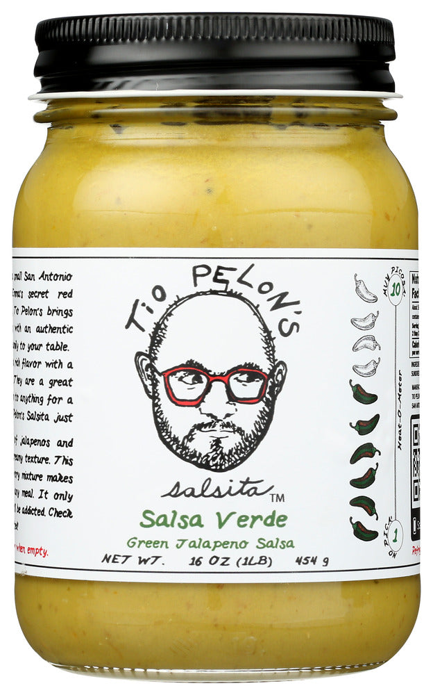 Tio Pelons Salsita Inc: Verde Green Jalapeno Salsa, 16 Oz