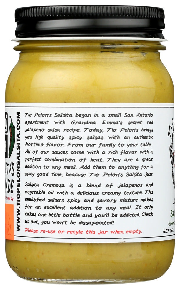 Tio Pelons Salsita Inc: Verde Green Jalapeno Salsa, 16 Oz