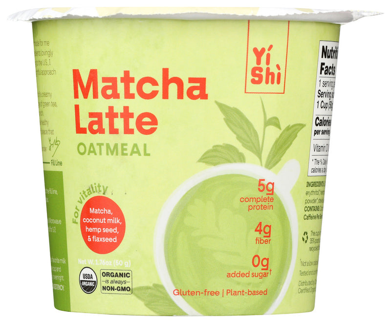 Yishi: Oatmeal Matcha Latte, 1.76 Oz