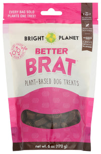 Bright Planet: Better Brat Plant Based Dog Treats, 6 Oz