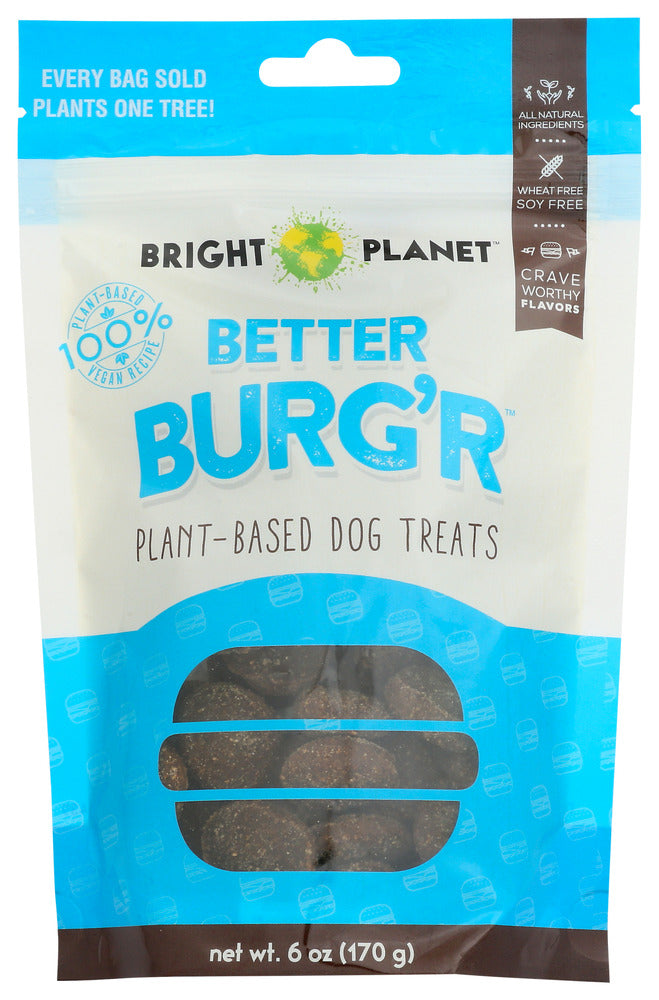 Bright Planet: Better Burgr Plant Based Dog Treats, 6 Oz