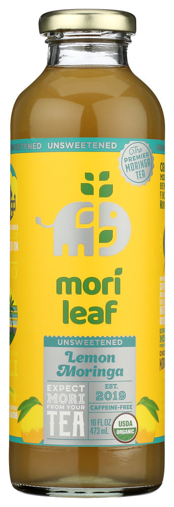 Mori Leaf: Tea Iced Unswtnd Moringa Org, 16 Fo