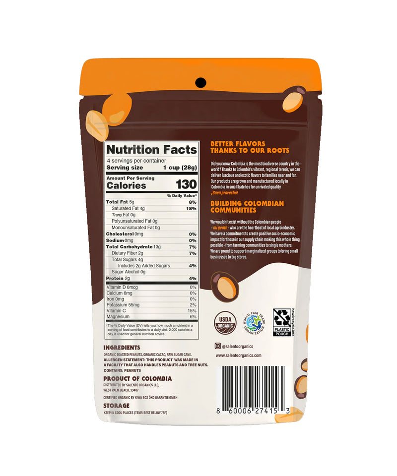 Solento Organics: Dark Chocolate Peanut Bites, 4 Oz