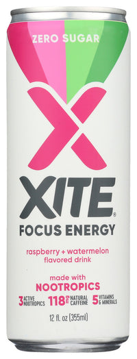 Xite Energy: Raspberry Watermelon Flavored Drink, 12 Fo