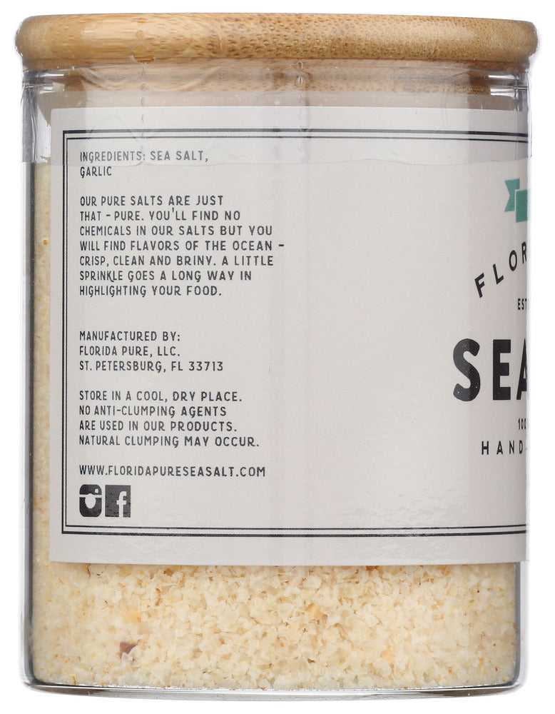 Florida Pure: Garlic Infused Sea Salt, 4.5 Oz