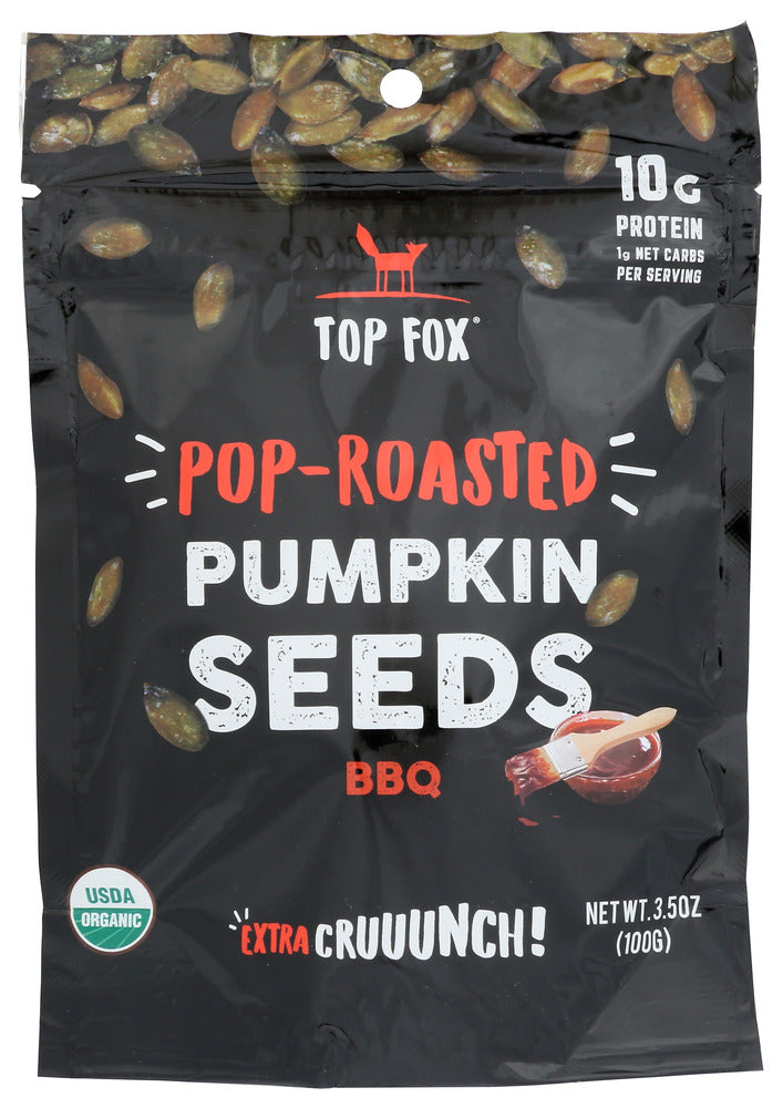 Top Fox: Seeds Pop Rstd Pmkn Bbq, 3.5 Oz