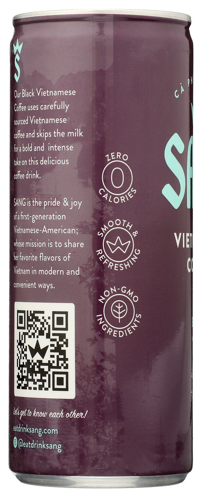 Sang: Vietnamese Coffee Black With Vanilla, 8 Fo