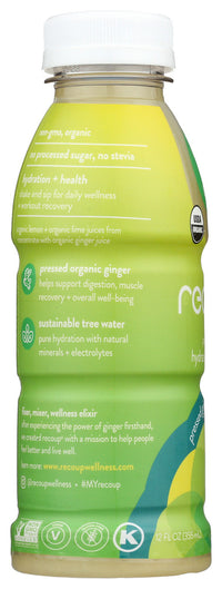 Recoup: Bev Lemon Lime Gingr Org, 12 Fo