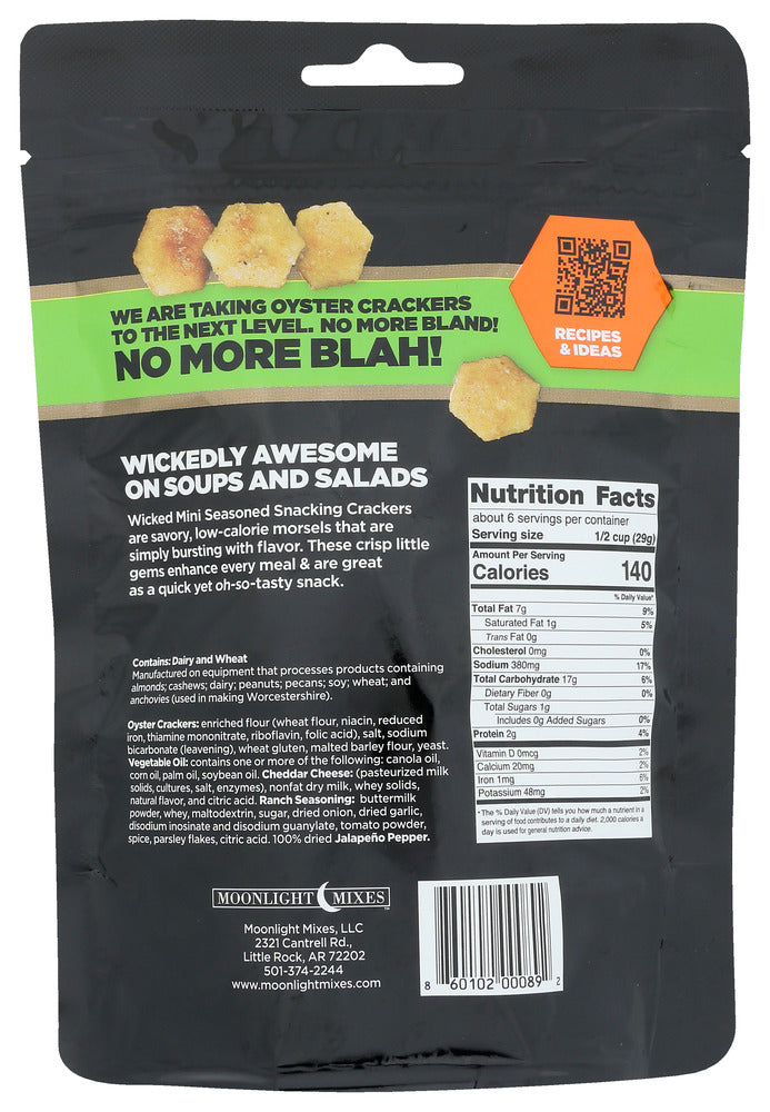 Wicked Mix: Crackers Jalapeno Cheddar, 6 Oz