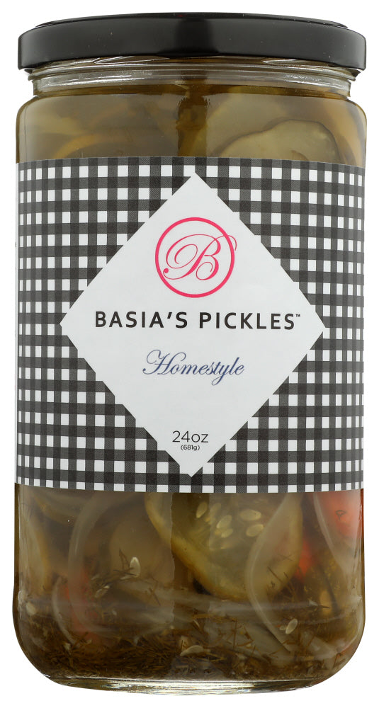 Basias Pickles: Homestyle Pickles, 24 Oz