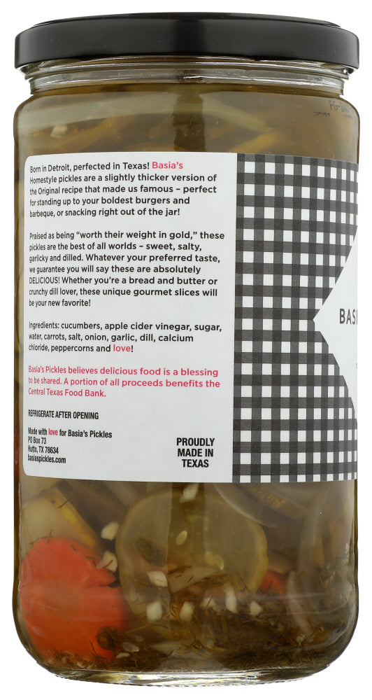 Basias Pickles: Homestyle Pickles, 24 Oz