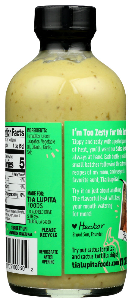 Tia Lupita Foods: Sauce Salsa Verde, 8 Oz