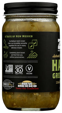 Zia Hatch Chile Company: Hatch Green Chile Medium, 16 Oz