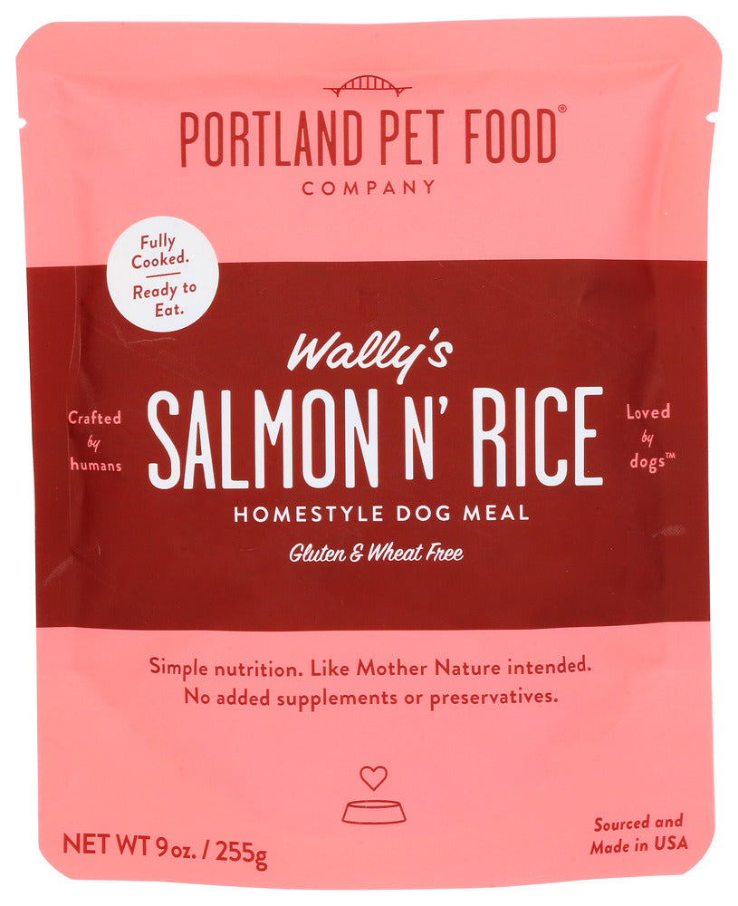 Portland Pet Food Company: Salmon Rice Dog Meal, 9 Oz