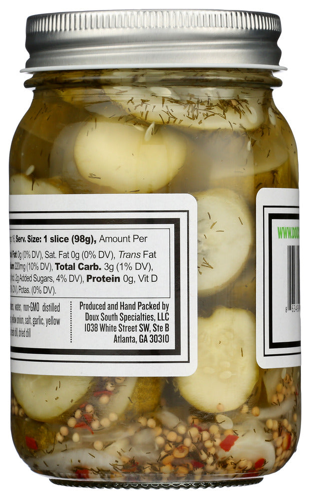 Doux South: Angry Cukes Spicy Cucumber Pickles, 16 Oz