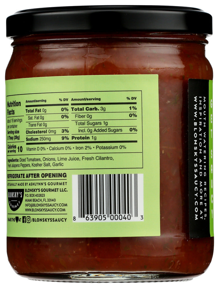 Saucy Gourmet: Classic Salsa, 15.5 Oz