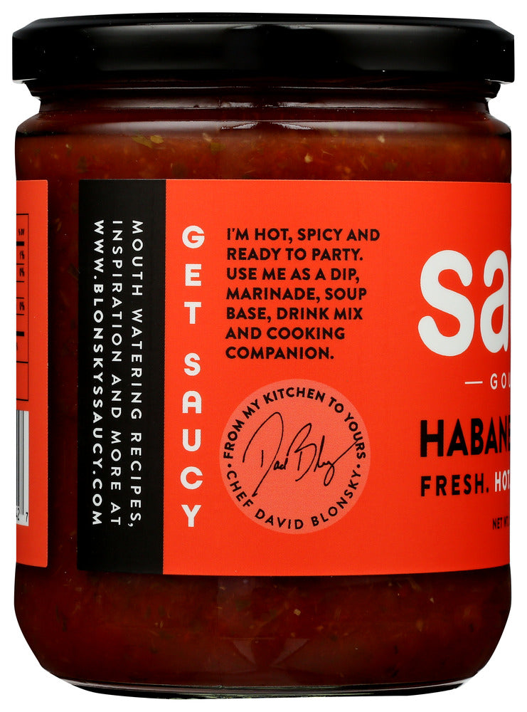 Blonskys Gourmet: Salsa Habanero, 15.5 Oz