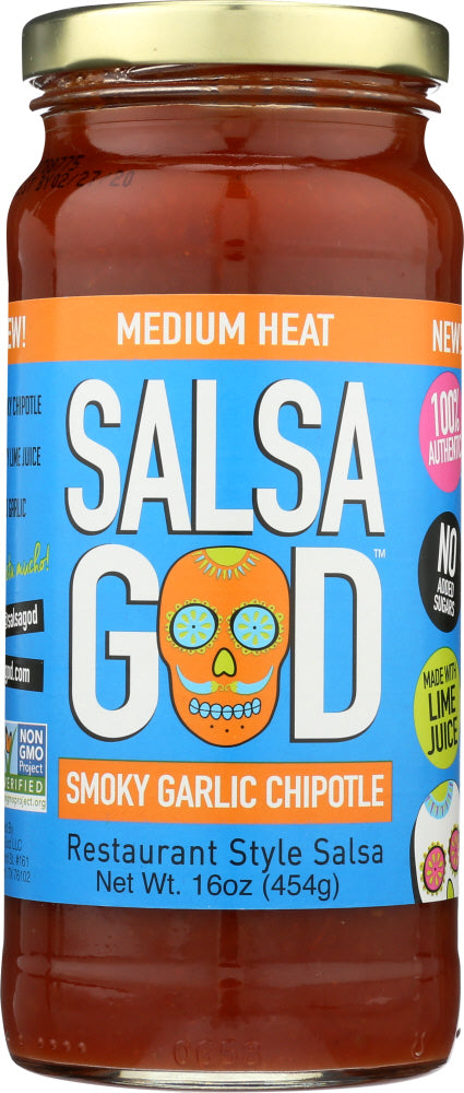 Salsa God: Smoky Garlic Chipotle, 16 Oz