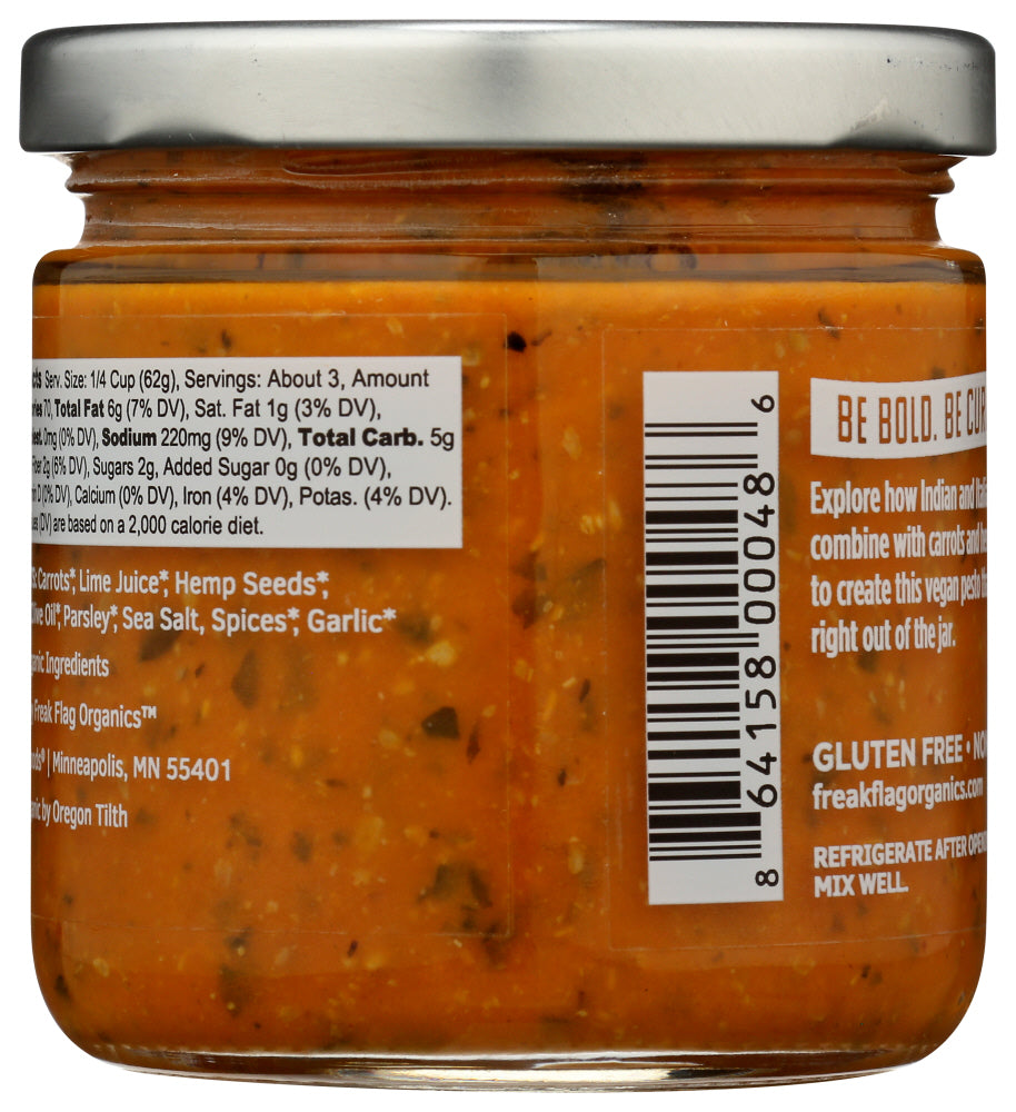 Freak Flag Organics: Carrot Pesto Sauce, 6.75 Oz