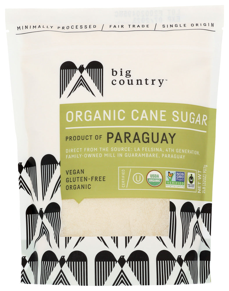 Big Country Foods: Cane Sugar Org, 32 Oz