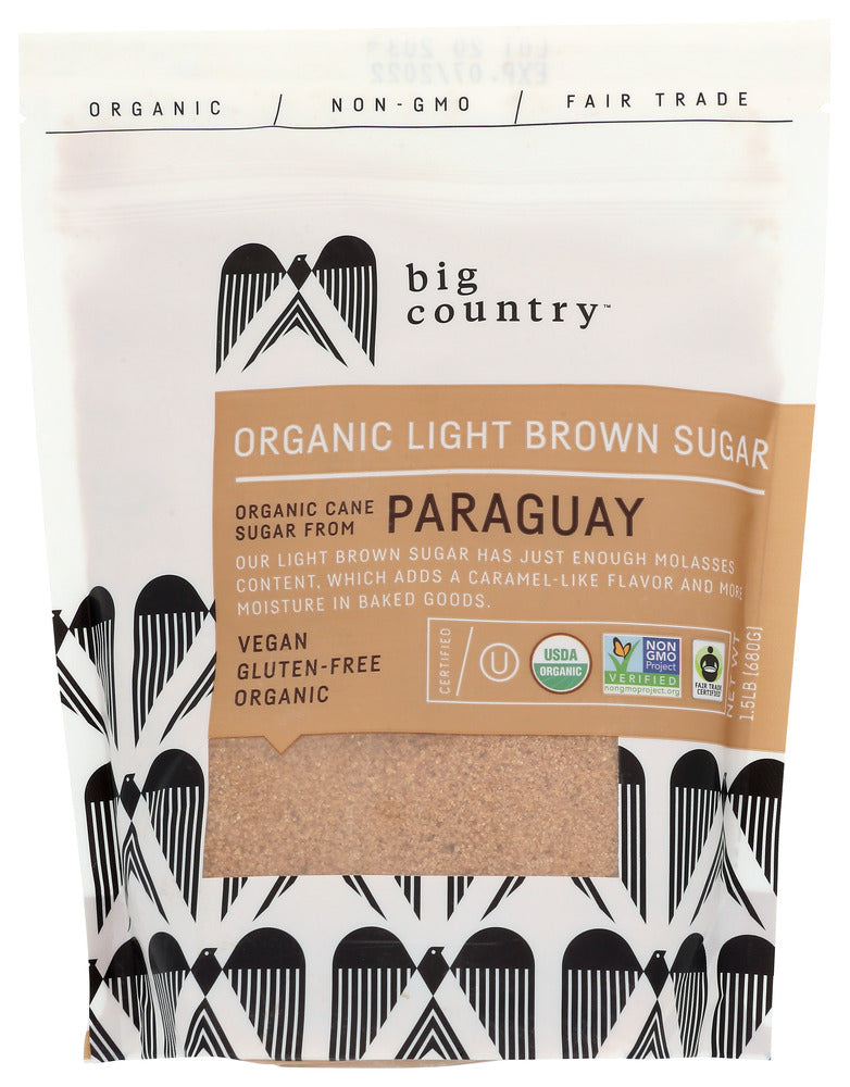 Big Country Foods: Brown Sugar Light Org, 24 Oz