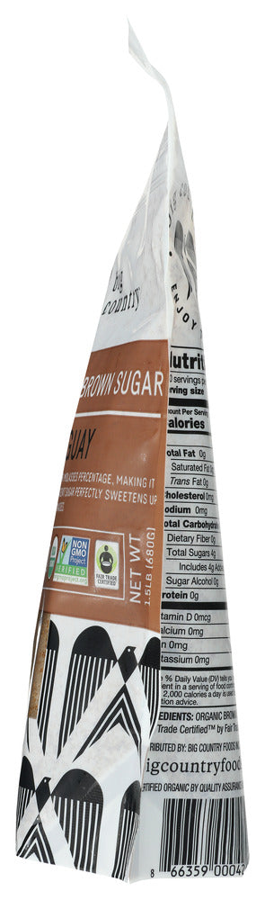 Big Country Foods: Brown Sugar Dark Org, 24 Oz