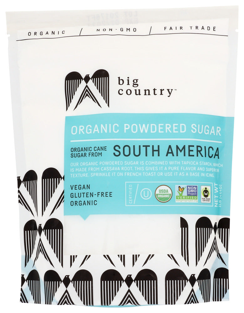 Big Country Foods: Organic Powdered Sugar, 16 Oz