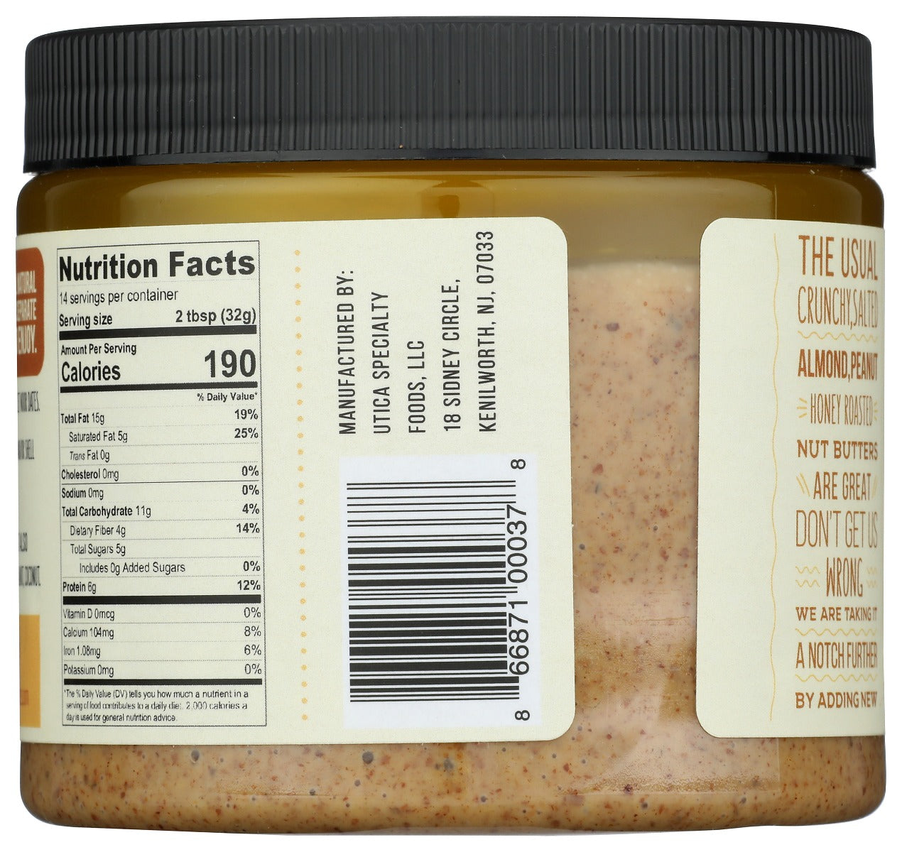 Debbys: Date Almond Butter, 16 Oz