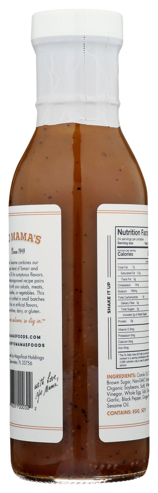 Yo Mamas Foods: Asian Sesame Dressing And Marinade, 13 Oz