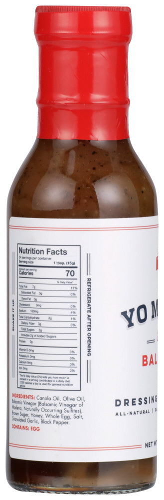 Yo Mamas Foods: Honey Balsamic Dressing And Marinade, 13 Oz