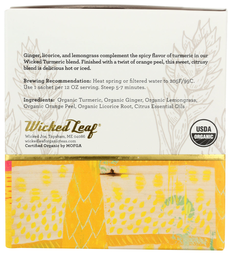 Wicked Leaf Organic Tea: Organic Wicked Turmeric, 30 Gm