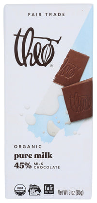 Theo Chocolate: 45% Milk Chocolate Bar, 3 Oz