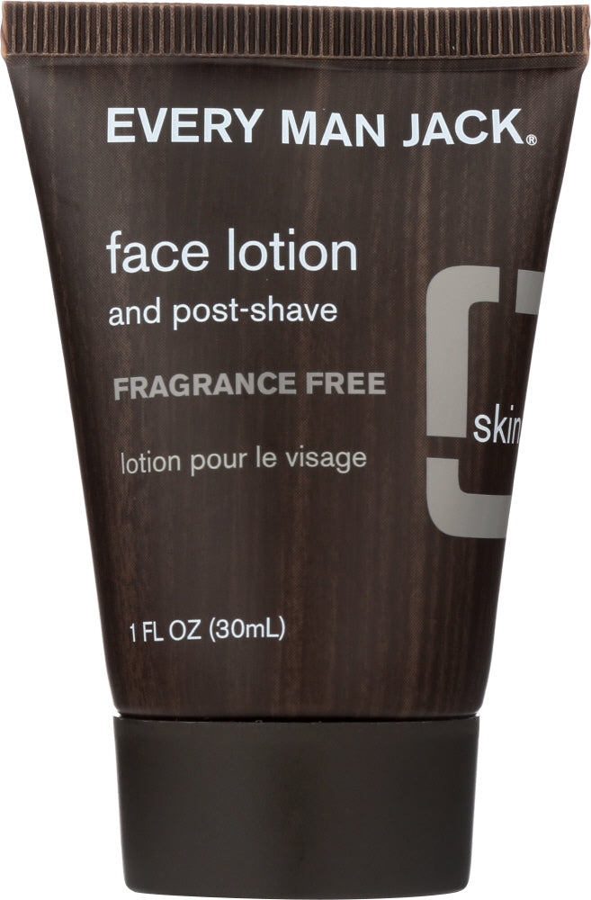 Every Man Jack: Face Lotion Fragrance Free, 1 Oz