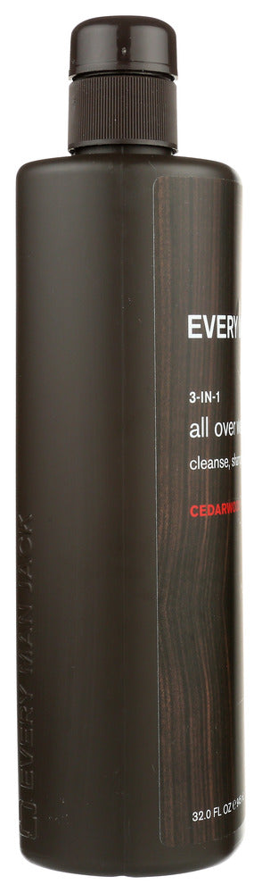 Every Man Jack: Cedarwood 3In1 All Over Wash, 32 Oz