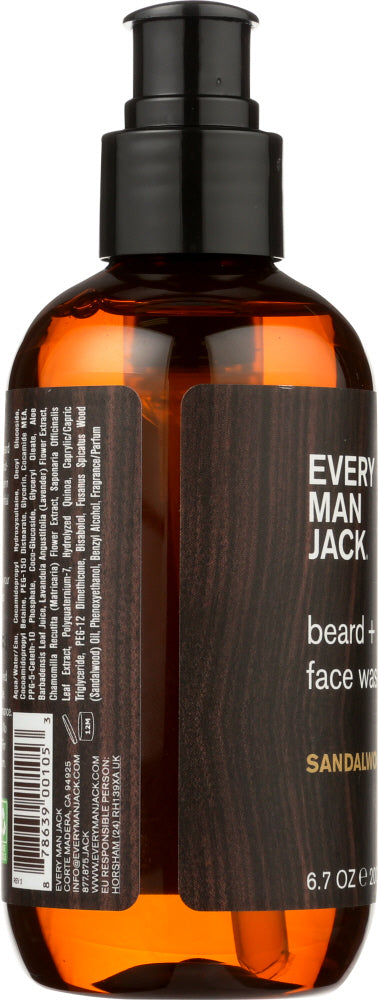 Every Man Jack: Sandalwood Beard Face Wash, 6.7 Oz