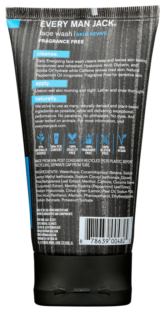 Every Man Jack: Daily Energizing Face Wash, 5 Fo