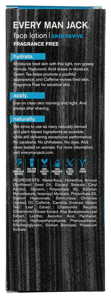 Every Man Jack: Daily Hydration Face Lotion, 2.5 Fo