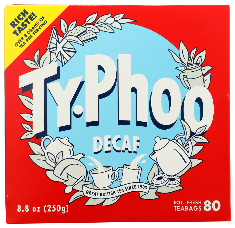 Typhoo: Decaf Black Tea, 80 Bg