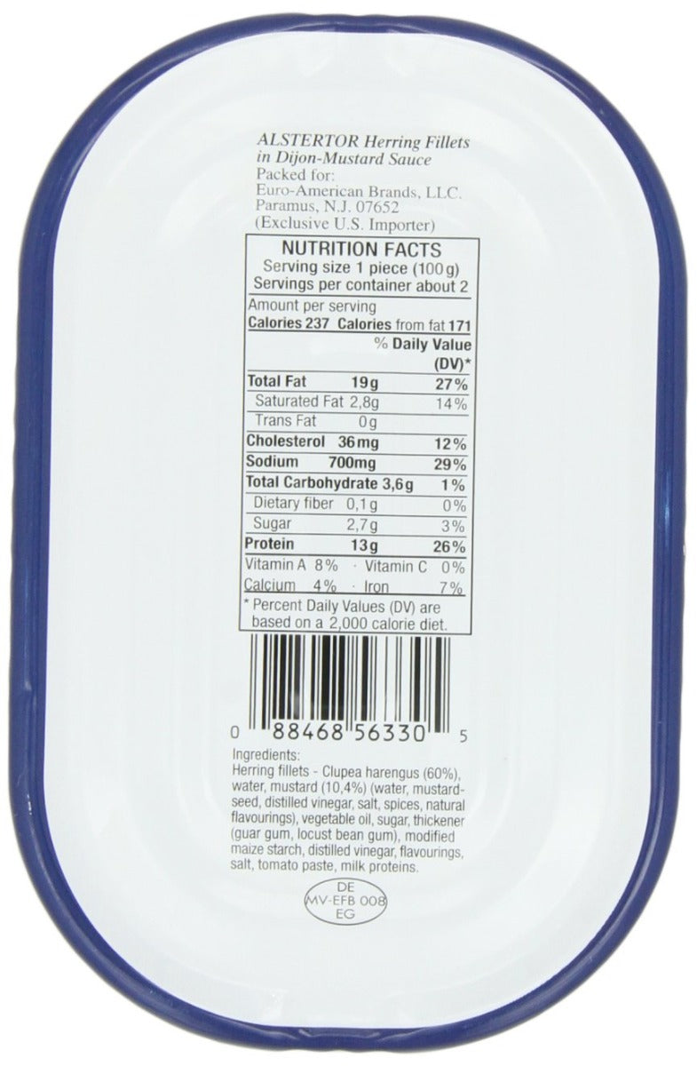 Alstertor: Herring Fillets In Dijon Mustard Sauce, 7.05 Oz