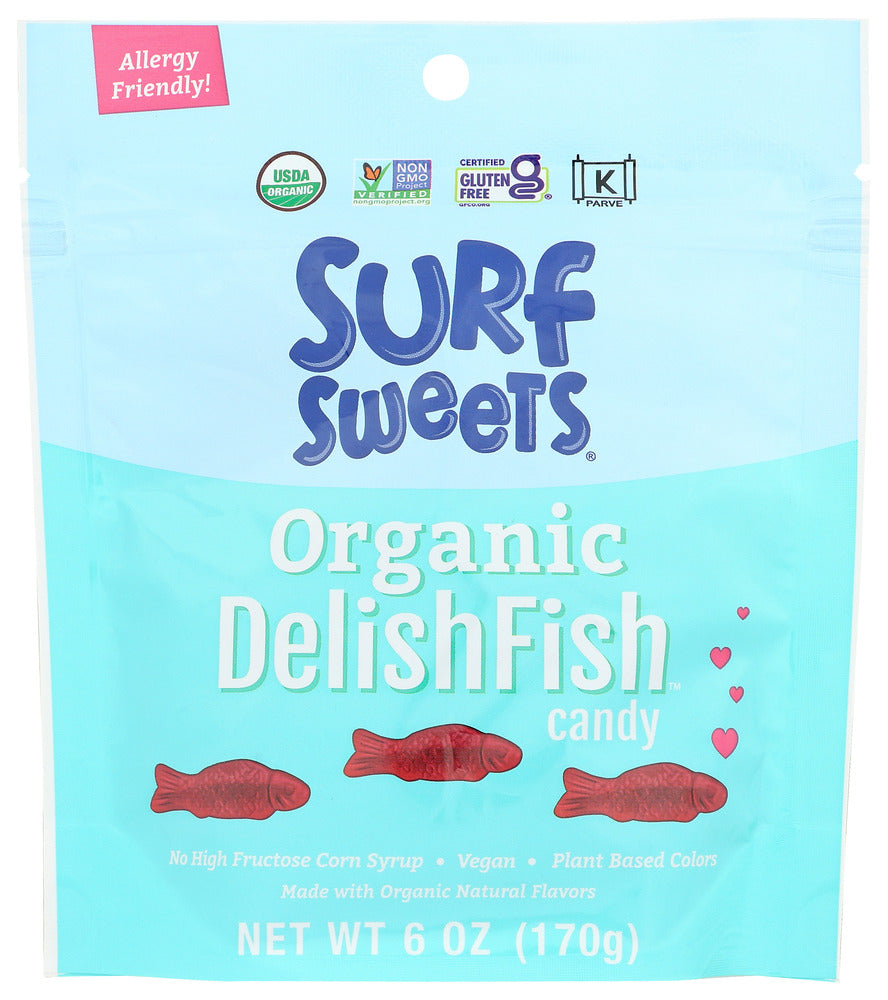 Surf Sweets: Organic Delishfish Candy, 6 Oz