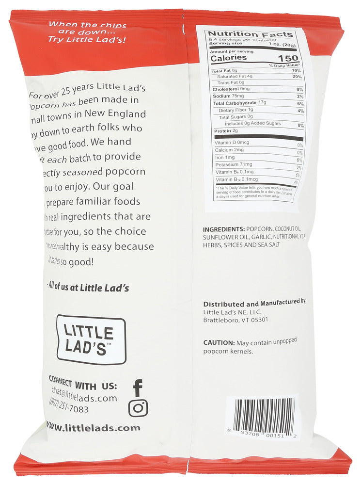 Little Lads: Garlic Buttah Popcorn, 5.4 Oz